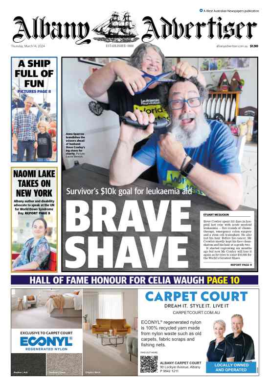 Albany Advertiser - Thursday, 14 March 2024 edition