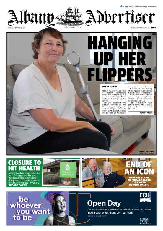 Albany Advertiser - Tuesday, 16 April 2024 edition